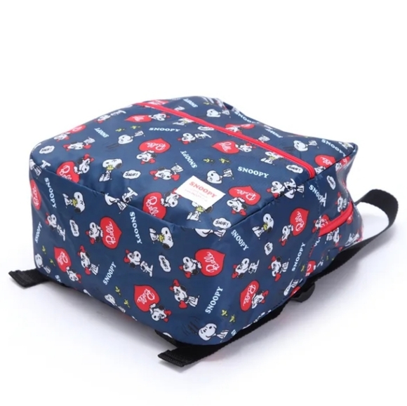 2015 Peanuts Snoopy Design Blue Bella Hearts Youth Ultra Light Backpack - Picture 11 of 14